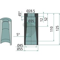 Weld bushing - 55531