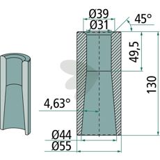 Weld bushing - 56031