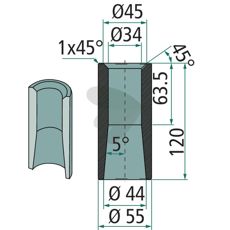 Weld bushing - 56034