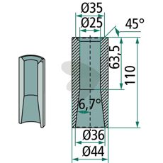 Weld bushing - 56035
