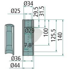 Weld bushing - 56039