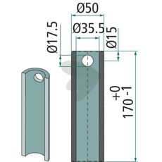 Welding bushing - 55473