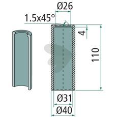Welding bushing - 56041