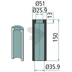 Welding bushing - 53040