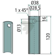 Welding bushing - 56043