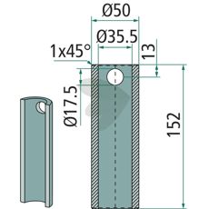 Welding bushing - 56044