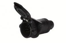 15-pin Hella socket, ideal for various applications in transport and vehicles.