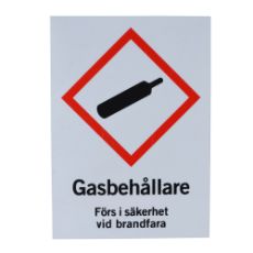 Sign Gas cylinder