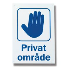 Sign Private area