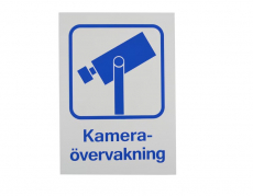 Sign Camera surveillance