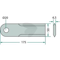 Knife Straw Chopper 15-pack - 193361A1