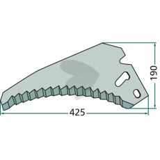 Knife for cutting trailer - 002449 B