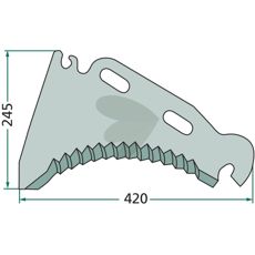 Knife for cutting carriage - 01-120825