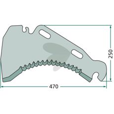 Knife for cutting trailers - 01-120810