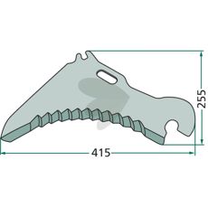 Knife for cutting trailers - 01-129690