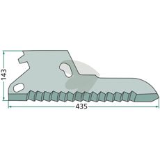Knife for cutting trailers - 02-049213