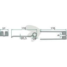 Pick-up spring pins - 02-128199