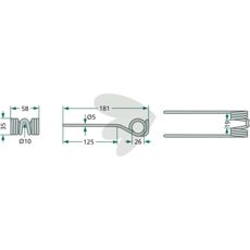 Pick-up spring pins - 03-009186