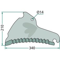 Knife for cutting carriage - 6278720