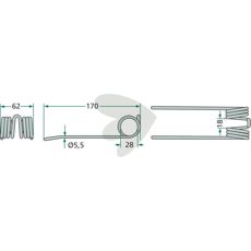 Pick-up spring pins - VF06572888