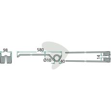 Rake tine JF - Stoll, Stoll - JF 580 mm
