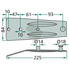 Blade holder - 11018010550.00