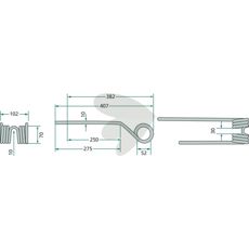Spring pins rotor turner white - 673741