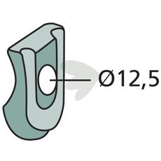 Clamp piece Fits Deutz Fahr (Kverneland)