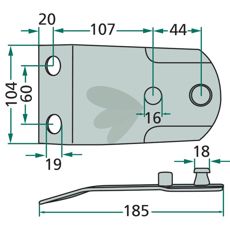 Blade bracket 140309, 122113