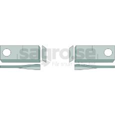 Mower Blade Right 134x55 hole 28 x 21mm