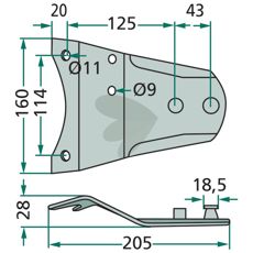 Blade holder - 122537