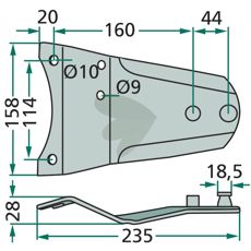 Blade holder - 122538
