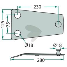 Blade holder - 510040101