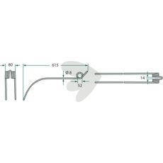 Rake pin - 153054107
