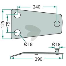 Blade holder - 726030650