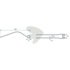 Pin Deutz Fahr Kverneland length 600mm VF16644863.86