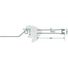 Rake tine Krone 540 mm
