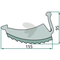 Knife for round baler - 276364.0