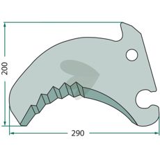 Knife for round baler - 277761.0