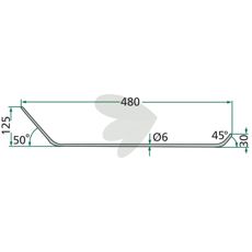 Pin Landsberg and more. Length 480mm 1260120