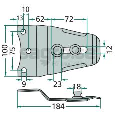Blade holder - 3208010328