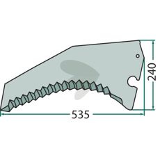 Knife for cutting carriage - 332970.0