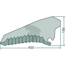 Knife for cutting carriage - 347216.7