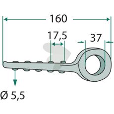 Knife head without needle bearing