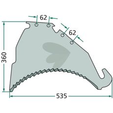 Knife for cutterbar - 41018502