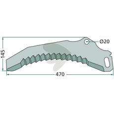 Knife for forage wagon - 434048
