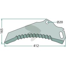 Knife for forage wagon - 434053
