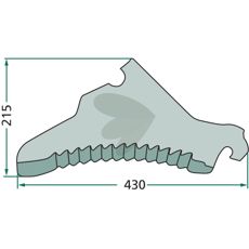 Knife for forage wagon - 434126