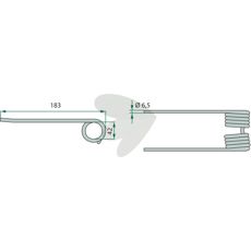 Reinforced spring pin