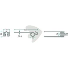 Pin Pettinger and more Length 300mm 290060020